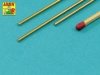 Aber BR15 Pręty mosiężne Ø 1,5mm długość 245mm x 3 szt. / Brass round rods Ø 1,5mm length 245mm x 3 pcs.